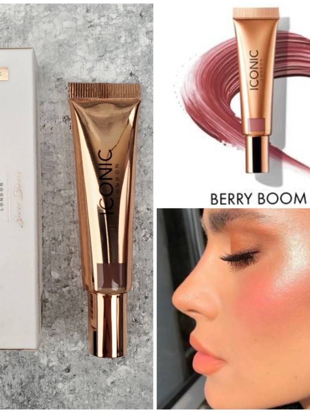 ICONIC London Sheer Blush - Rose Gold Packaging